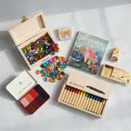 Das Geschenkset, das Kinder beim Malen, Fühlen & Wachsen begleitet – „Fantasie & Farbe"