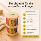 Produktdetails der nic Rasselrolle mit spiel gut Auszeichnung und handgefertigter Qualität Made in Germany