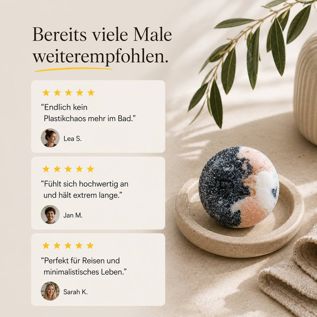 Kundenbewertungen und Empfehlungen für das feste Shampoo von Pure Soul