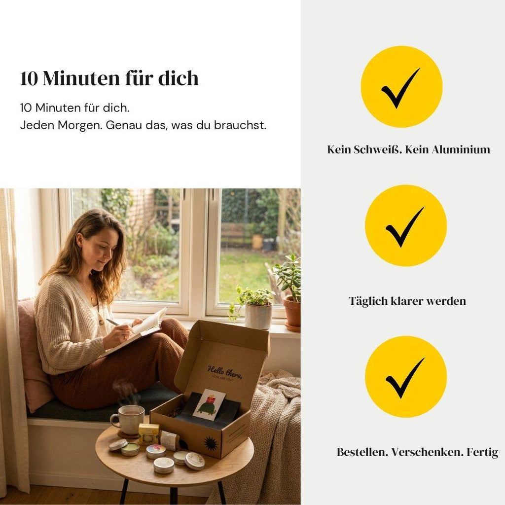 Großes Selfcare-Set „Gutes für dich" – Pure Soul Naturkosmetik & Rise Up Shine Journal für echte Auszeiten