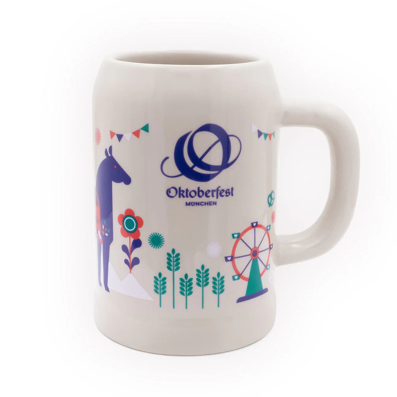 Der klassische bayerische Oktoberfest Bierkrug trifft auf modernen Style. In Bayern designed von der Manufaktur Holla und Hui und perfekt für alle, die das Oktoberfest im Herzen tragen Hauptbild